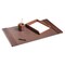 Dacasso Chocolate Brown Leather 3-Piece Desk Set DF-3437 - alternate 5